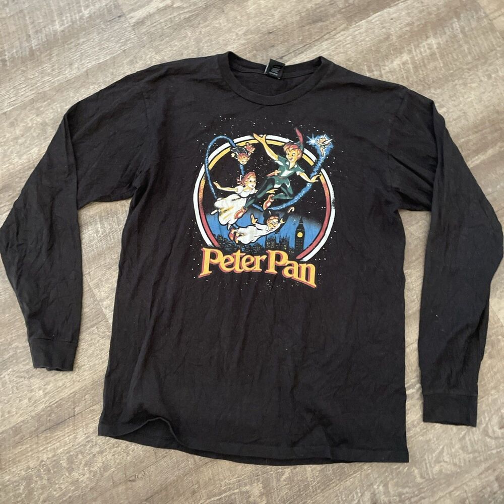 Disney Peter Pan “Darling Flight” Long Sleeve Shirt Size Large - Picture 3 of 9